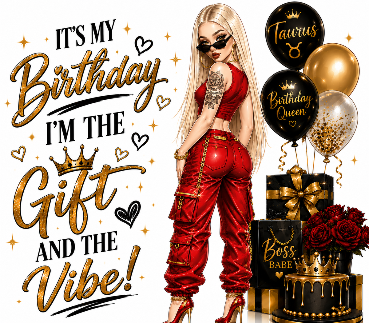It's My Birthday – Birthday Queen Sublimation Print