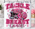 Tackle Breast Cancer Tumbler Mockup