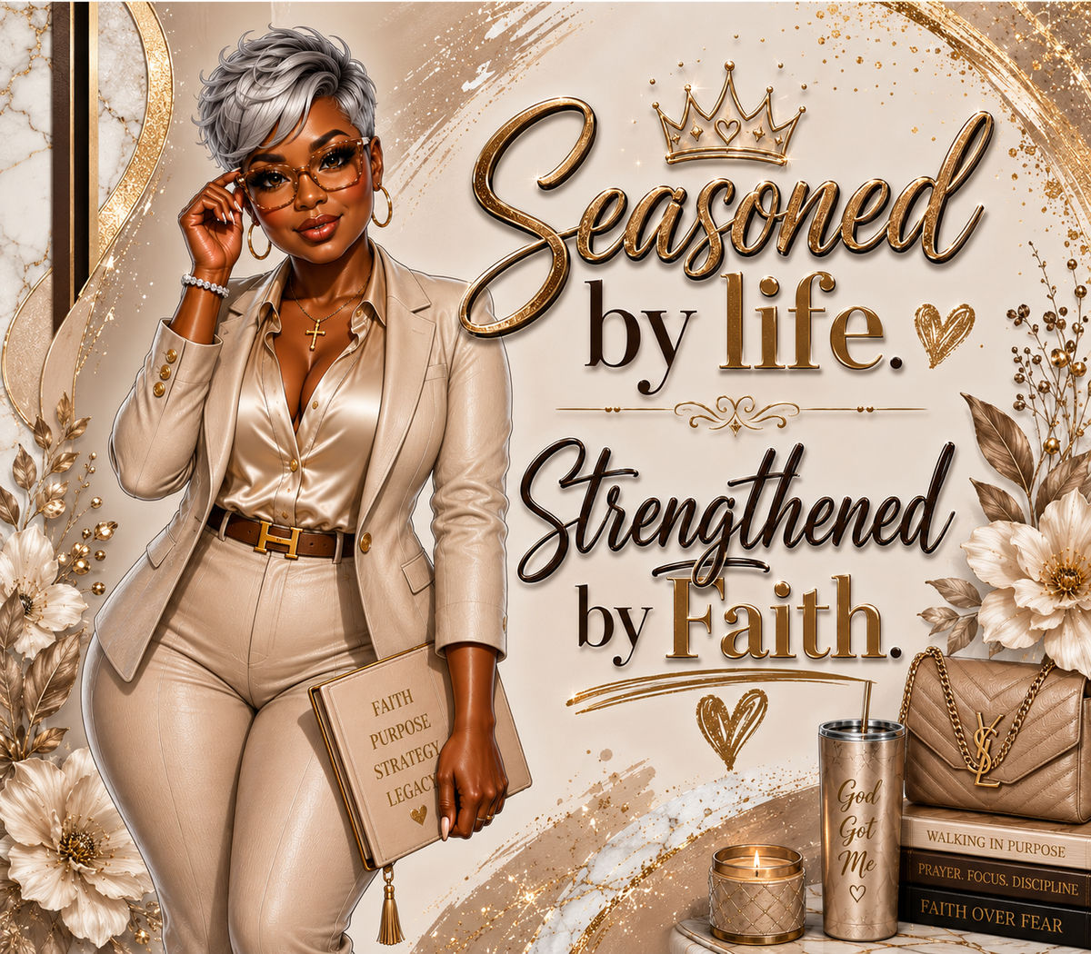 Seasoned by Life sublimation full wrap design